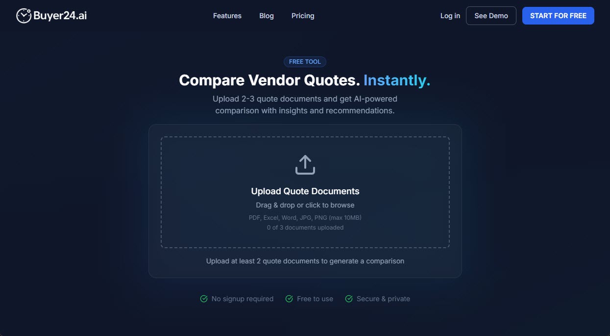Supplier Quote Comparison with AI