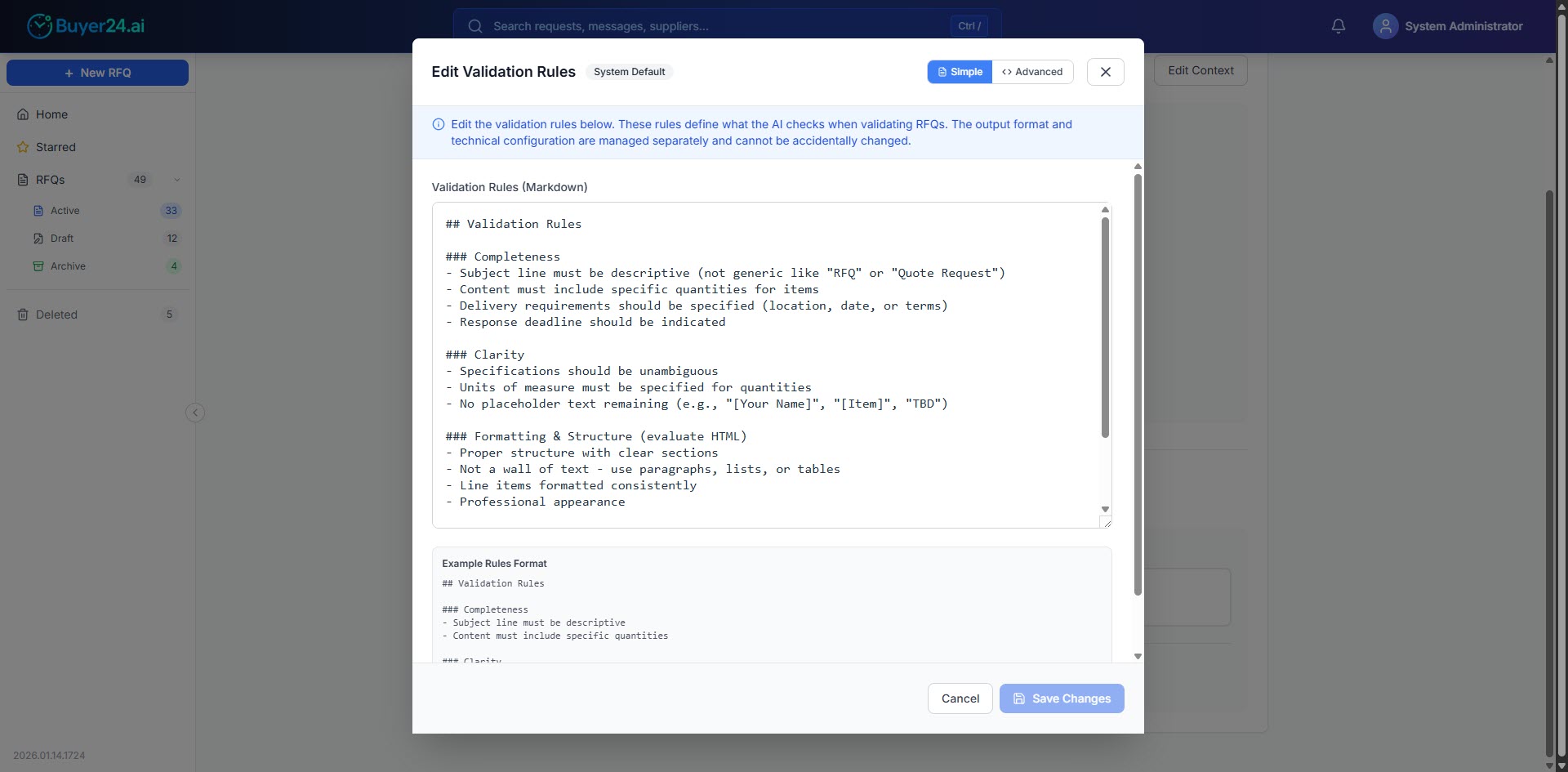 Custom Validation Rules